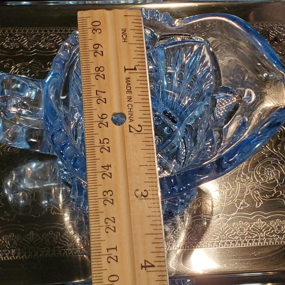 Antique American Brilliant Blue Creamer & Sugar - Picture 15 of 16